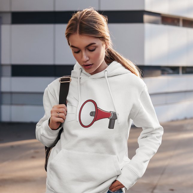 Loud Megaphone Hoodie T Shirt (Skapare uppladdad)