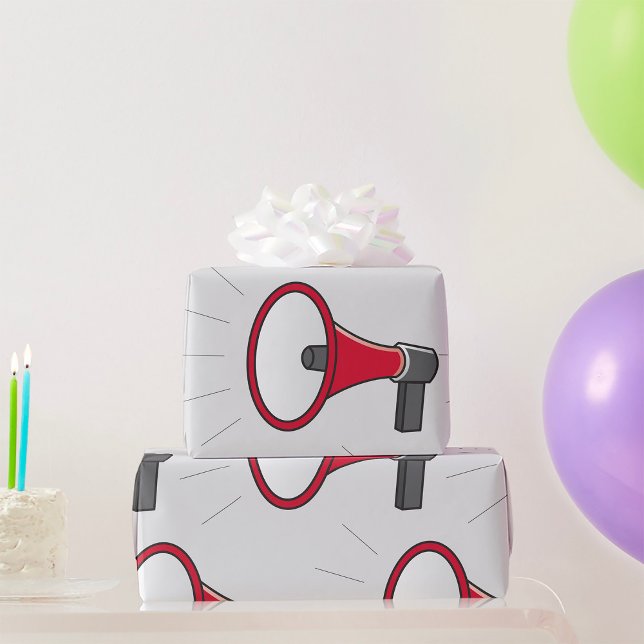 Loud Megaphone Presentpapper (Skapare uppladdad)