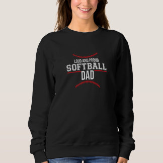 Loud och Proud Softball Pappa Classic Dada Kärlek T Shirt