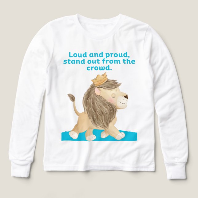 Loud och Proud, ut ur folkmassan T Shirt (Design framsida)