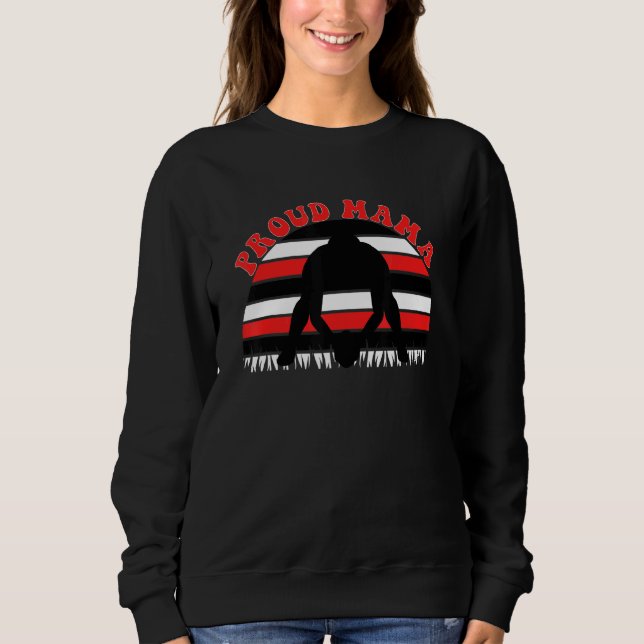 Loud och stolt fotboll Mamma T Shirt (Framsida)
