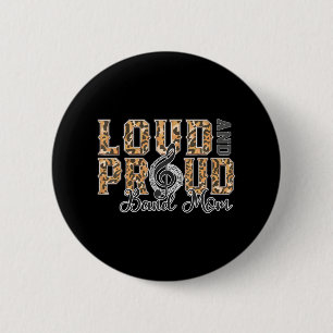 Loud Proud Band Mamma Leopard Print Music Marching Knapp
