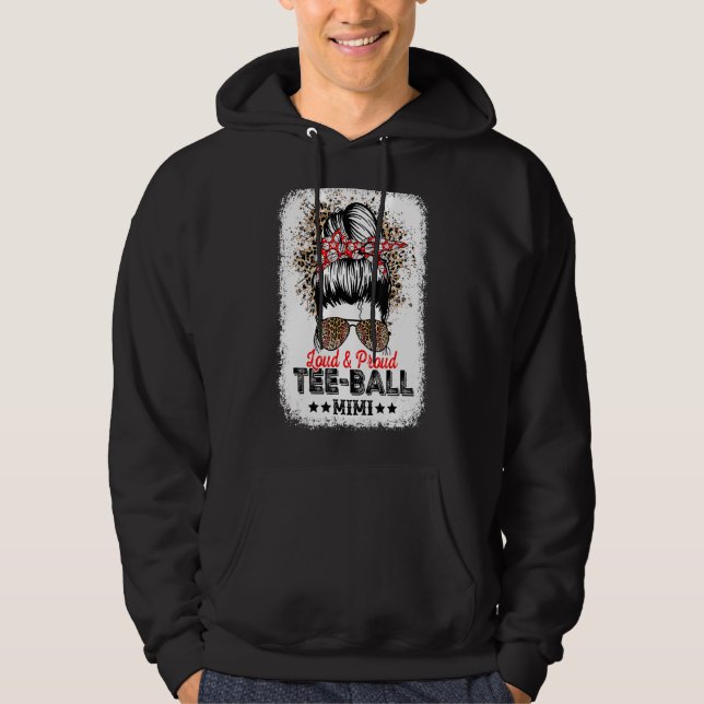 Loud & Proud Boll Mimi Life Messy Bun Leopard Game Hoodie (Framsida)