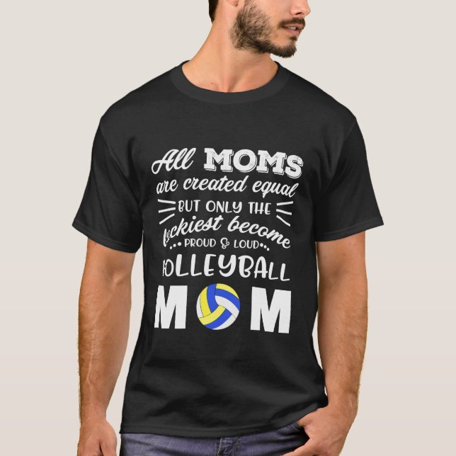 Loud & Proud Volleyball Mamma Shirt T (Framsida)