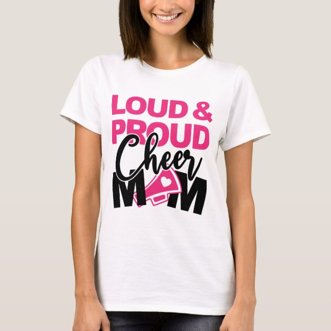 Loud & stolt Cheer Mamma T Shirt (Framsida)