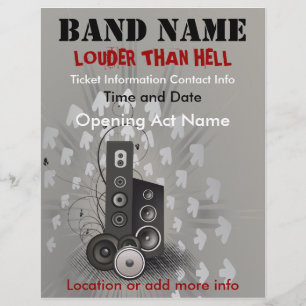 Louder Than Fan Music Flyer