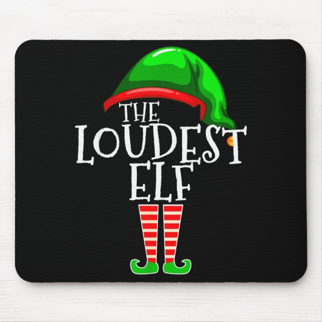 Loudest Elf Group Matching Family Christmas Loud F Musmatta (Framsidan)