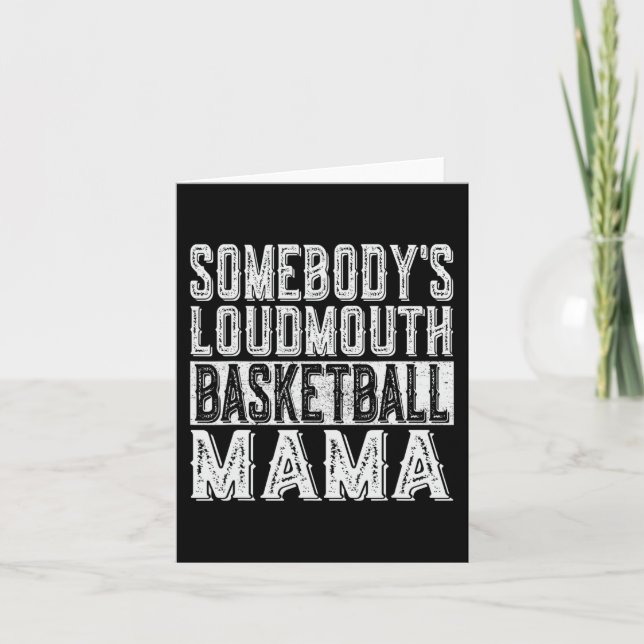 Loudmouth Basketball Mamma Mamma Funny Mors dag Kort (Framsida)
