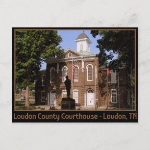 Loudon County Domstol - Loudon, TN Vykort