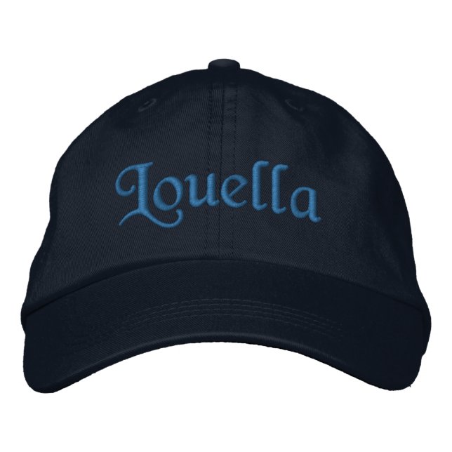 Louella Personlig Embroized Baseball Cap Broderad Keps (Framsida)