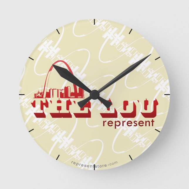 Louen St Louis föreställer Rund Klocka (Framsida)