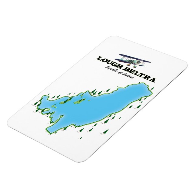 Lough Beltra Irland resa affisch Magnet (Vänstra Sidan)