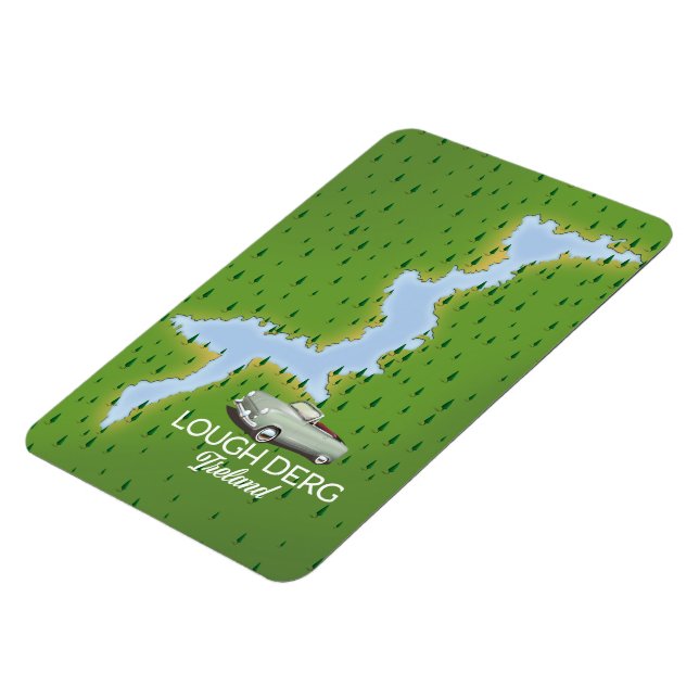 Lough Derg Irlandskarta Magnet (Vänstra Sidan)