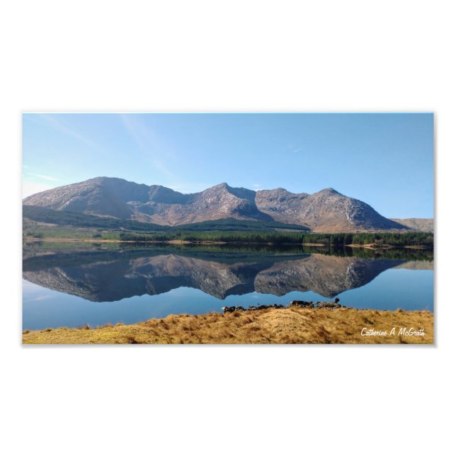 Lough Inagh, Connemara, Irland Fototryck (Framsidan)