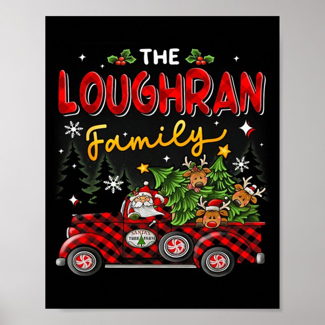Loughran-familjens julmatchande pyjamas Gro Poster (Framsidan)