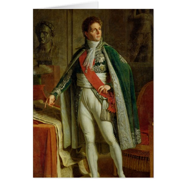 Louis Alexandre Berthier visningkarta av Hälsningskort (Framsidan)