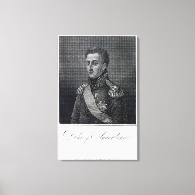 Louis-Antoine de Bourbon Duke of Angouleme Canvastryck (Framsida)