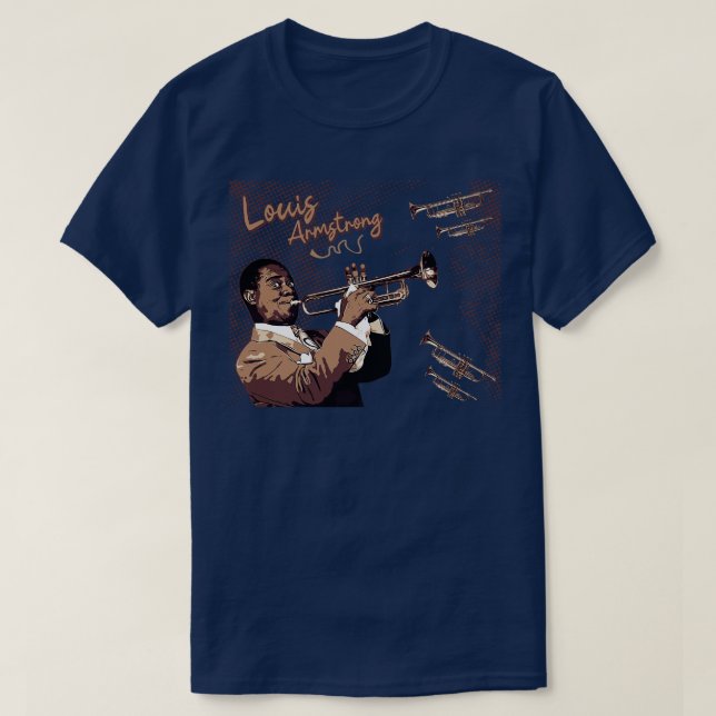 Louis Armstrong 1 T Shirt (Design framsida)