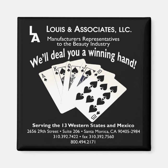 Louis & Assoc. 2 x 2 Sq Magnet (Framsidan)