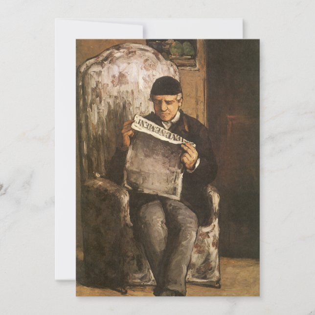 Louis Auguste Cezanne Fader till konstnären läsand (Framsida)