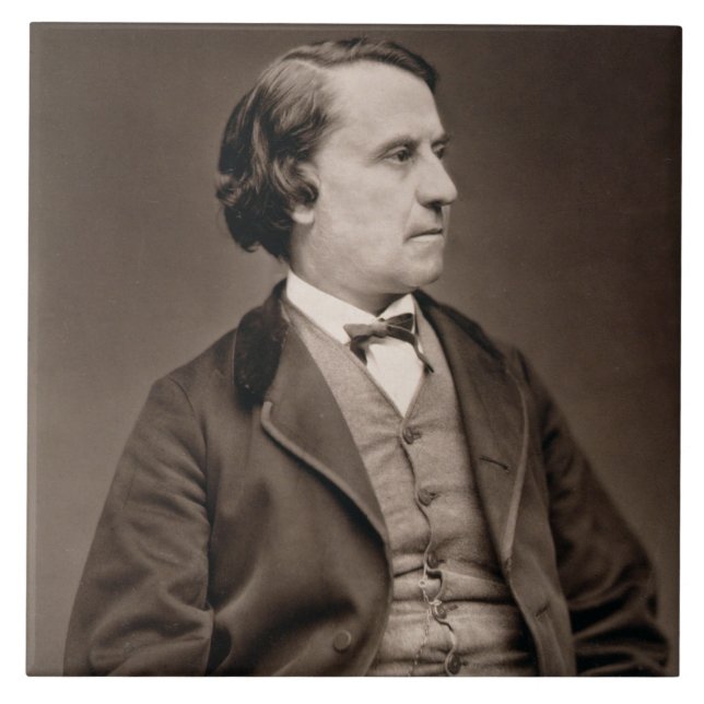 Louis Blanc (1813-82), från 'Galerie Contemporaine Kakelplatta (Framsidan)