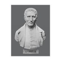 Louis Braille Porträtt Bust