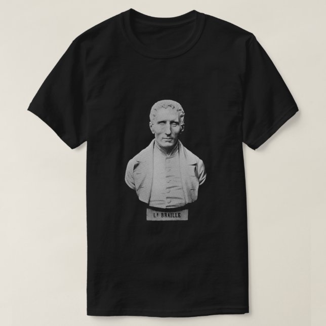 Louis Braille Porträtt T-shirt (Design framsida)