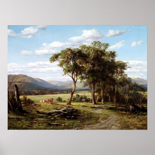 Louis Buvelot vid Lilydale Poster (Framsidan)