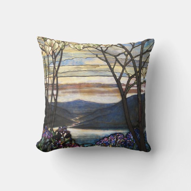 Louis Comfort Tiffany - Glass 4 Magnolias Kudde (Framsida)
