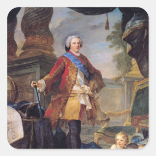 Louis Dauphin of Frankrike Fyrkantigt Klistermärke