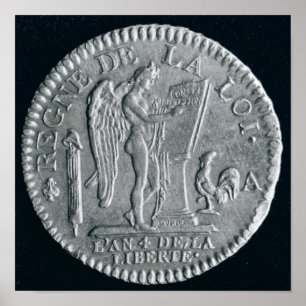 Louis d'or från Louis XVI, guld Poster