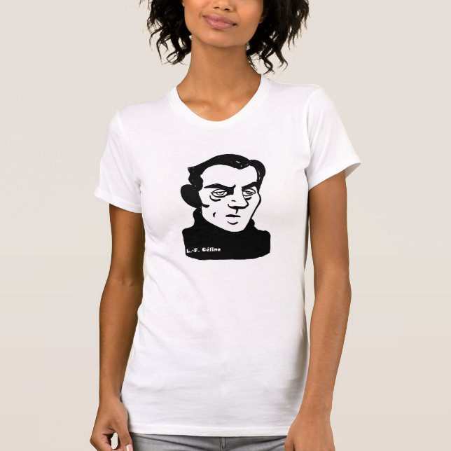 Louis-Ferdinand Céline porträtt T-shirt (Framsida)