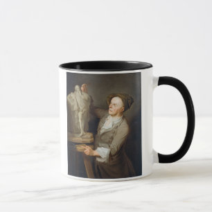 Louis-Francois Roubiliac (1695-1762) modellera som Mugg