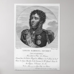 Louis-Gabriel Suchet hertig av Albufera Poster
