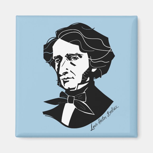 Louis-Hector Berlioz (på färgadens bakgrund) Magnet (Framsidan)