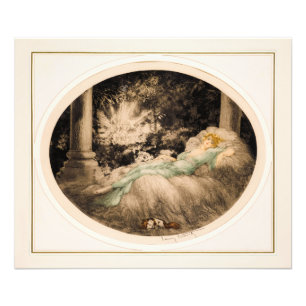 Louis Icarts sovande skönhet Fototryck