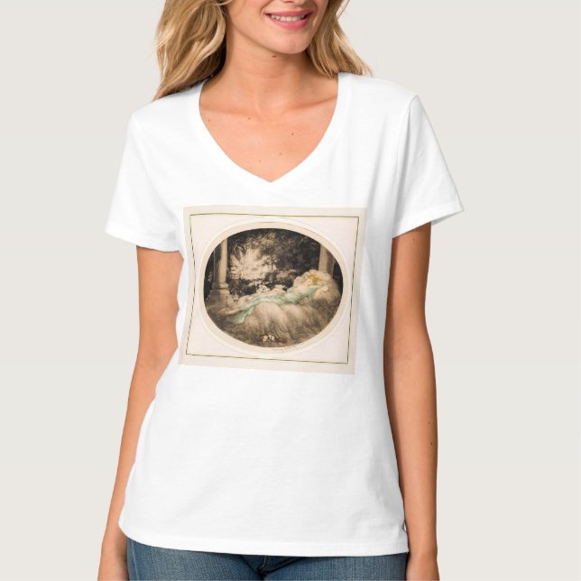 Louis Icarts sovande skönhet T Shirt (Framsida)