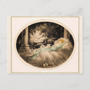 Louis Icarts sovande skönhet Vykort