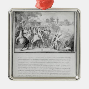 Louis II de Bourbon Prince av Conde med Julgransprydnad Metall