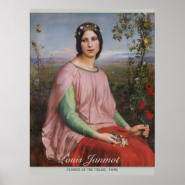 Louis Janmot Flower från fält CC0913 Large Poster