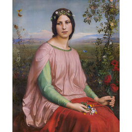Louis Janmot Flower från fält CC0915 Large Poster