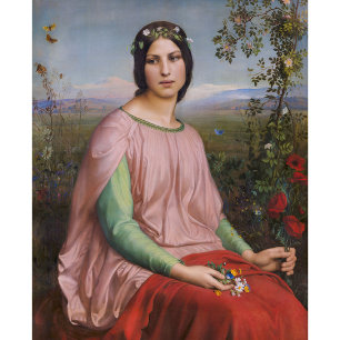 Louis Janmot Flower från fält CC0915 Large Poster
