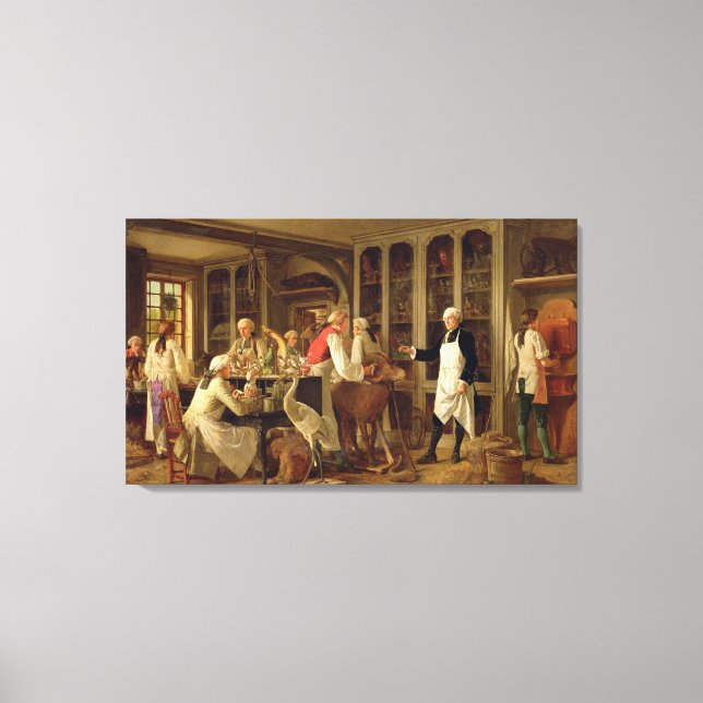 Louis Jean Marie Daubenton (1716-99) i sitt Labora Canvastryck (Framsida)