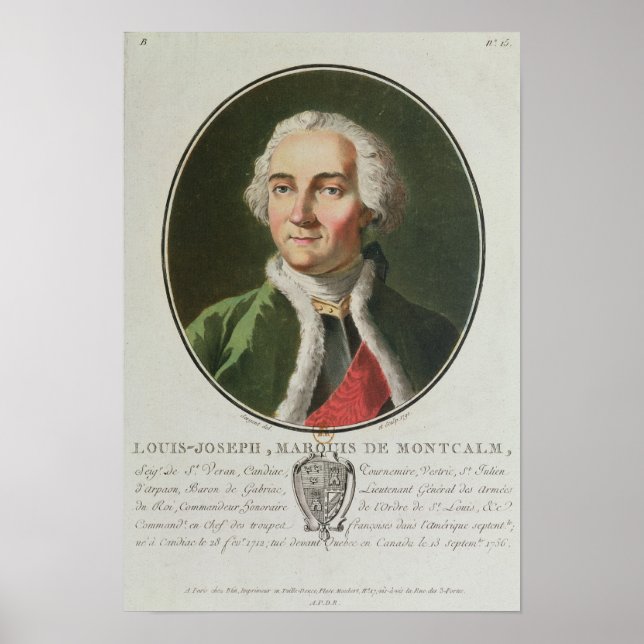 Louis-Joseph de Montcalm 1790 Poster (Framsidan)