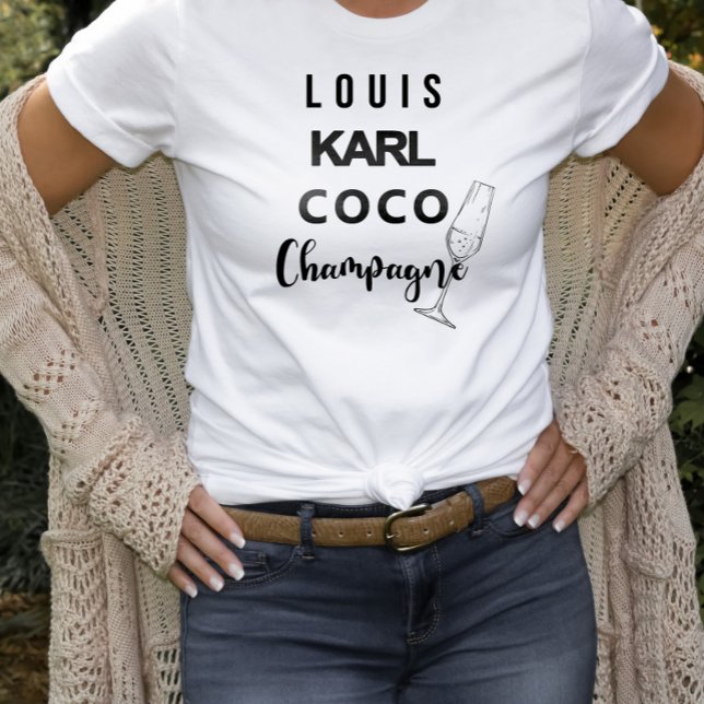 Louis Karl Coco Champagne Statement T Shirt (Skapare uppladdad)
