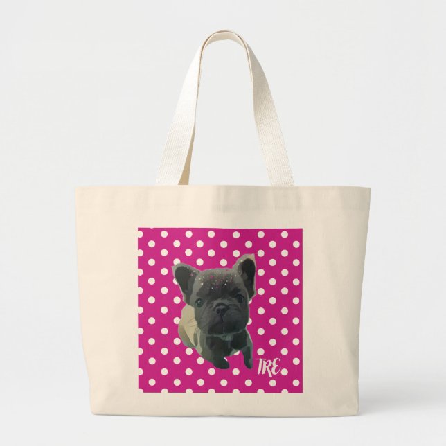 Louis Large Tote Bag Jumbo Tygkasse (Framsidan)