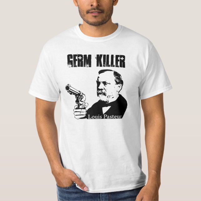 Louis Pasteur - bakteriemördare T-shirt (Framsida)