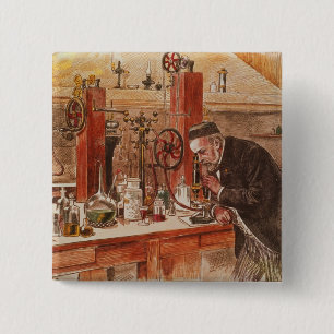 Louis Pasteur experimentera Knapp
