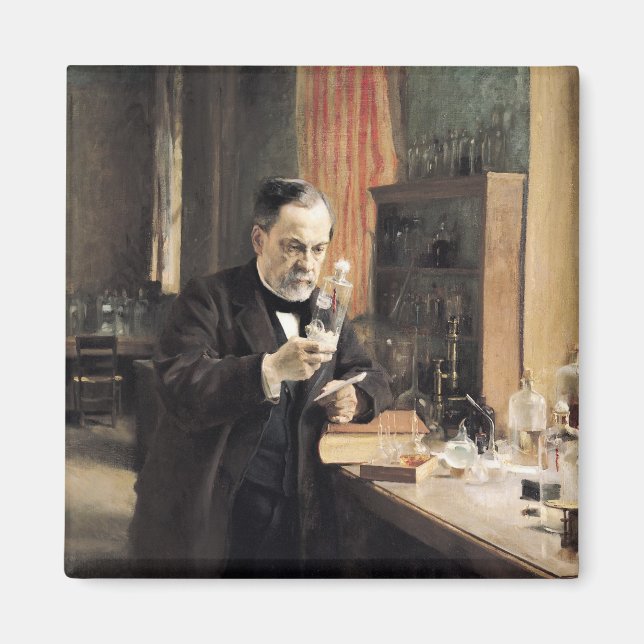 Louis Pasteur in his Laboratory, 1885 Magnet (Framsidan)