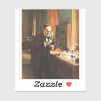 Louis Pasteur Portrait Sticker — Albert Edelfeldt Klistermärken